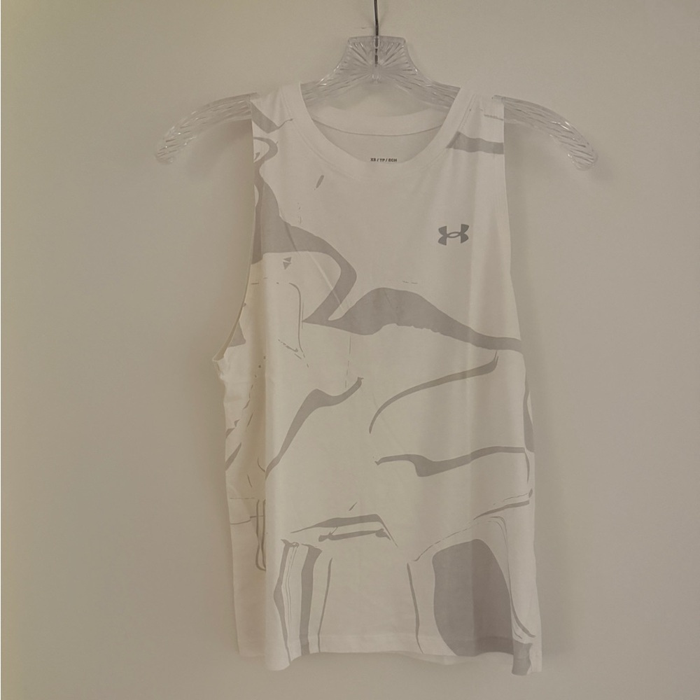 White Sleeveless Tank Top